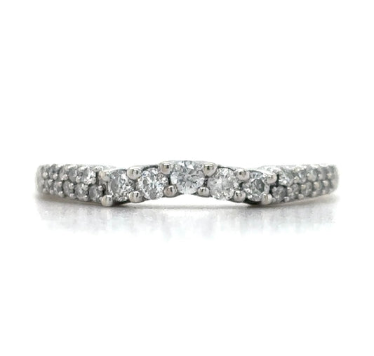 1/5ctw Diamond Wedding Band Enhancer14k White Gold 1.6g Size 6.25