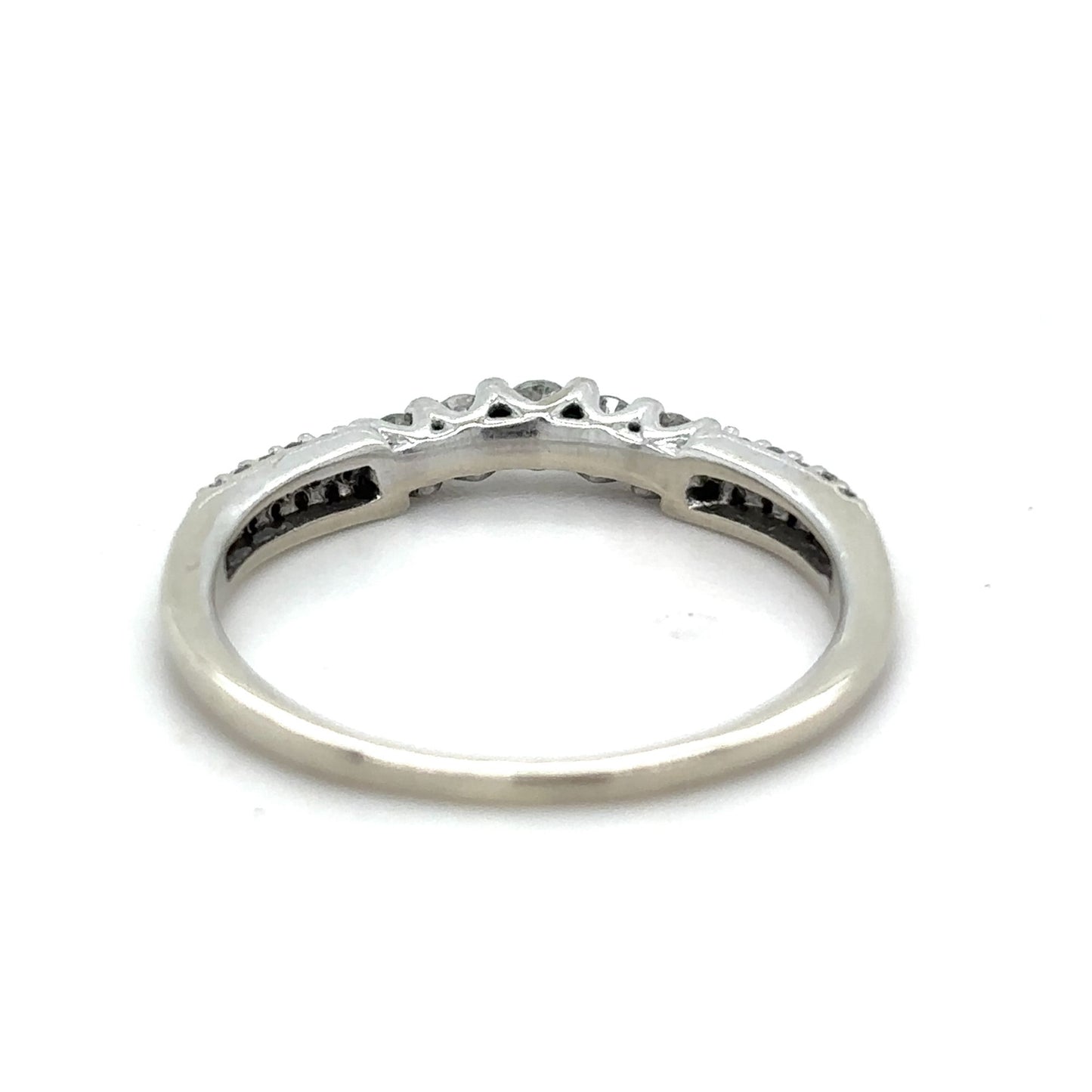 1/5ctw Diamond Wedding Band Enhancer14k White Gold 1.6g Size 6.25