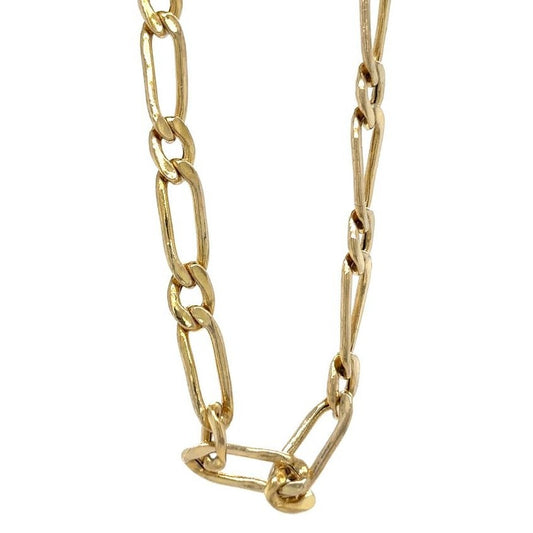 14k Yellow Gold 24 inch Figaro Chain 4.3g