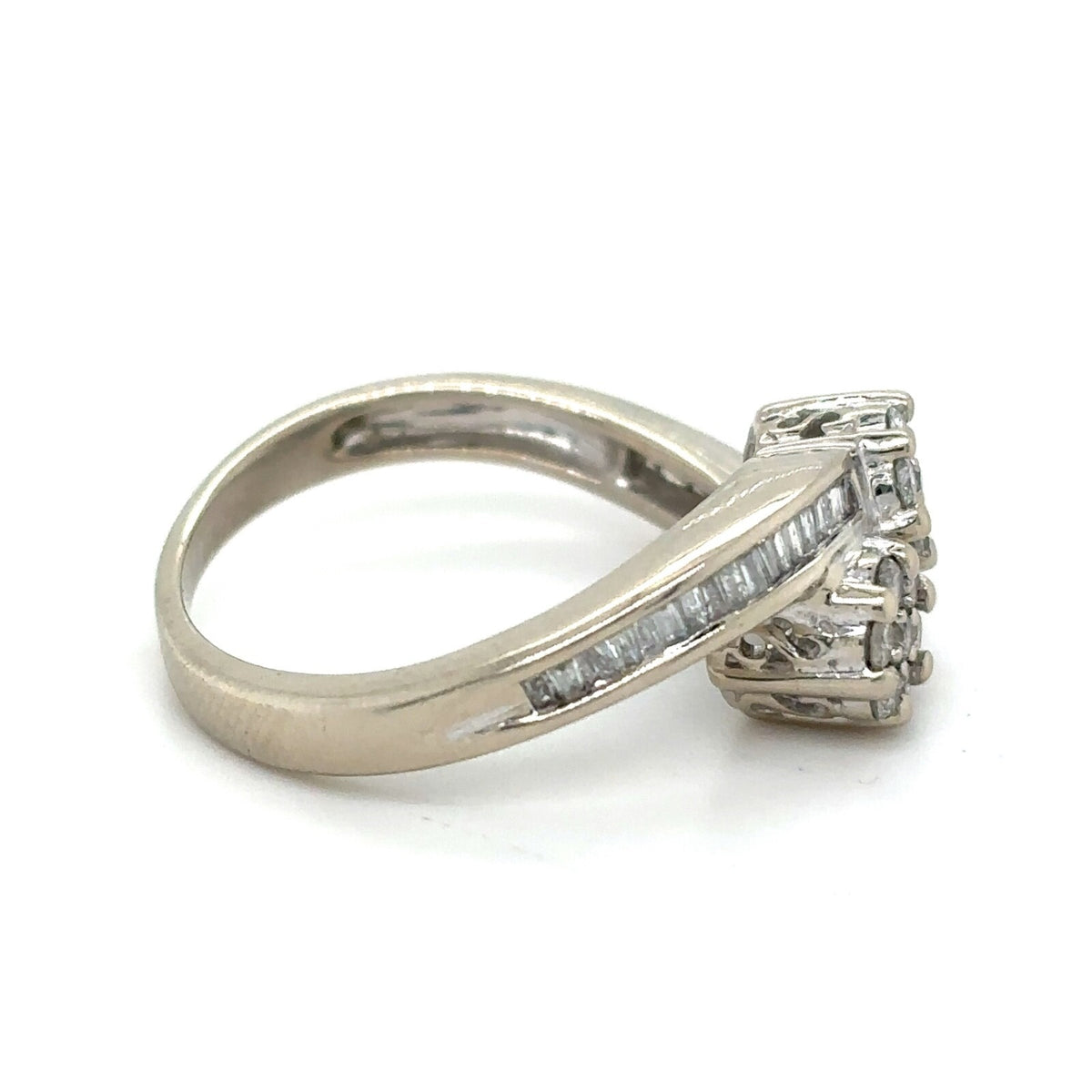 1/2ctw Diamond 14k White Gold Ring 3.7g Size 7