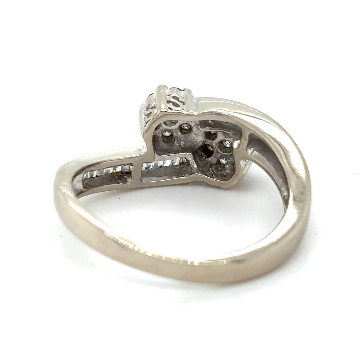1/2ctw Diamond 14k White Gold Ring 3.7g Size 7