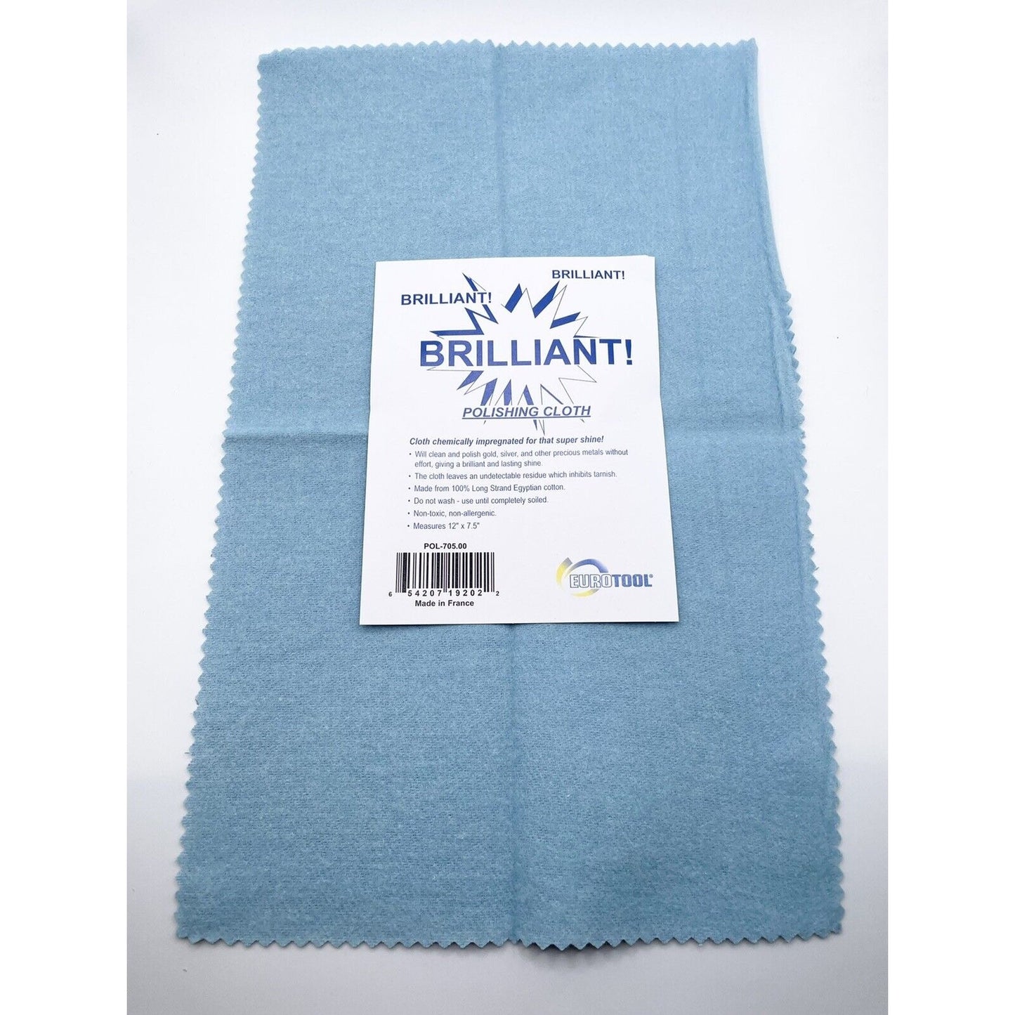 Brilliant Polish Cloths Blue Clean Restore Shine Protect Silver Gold Platinum