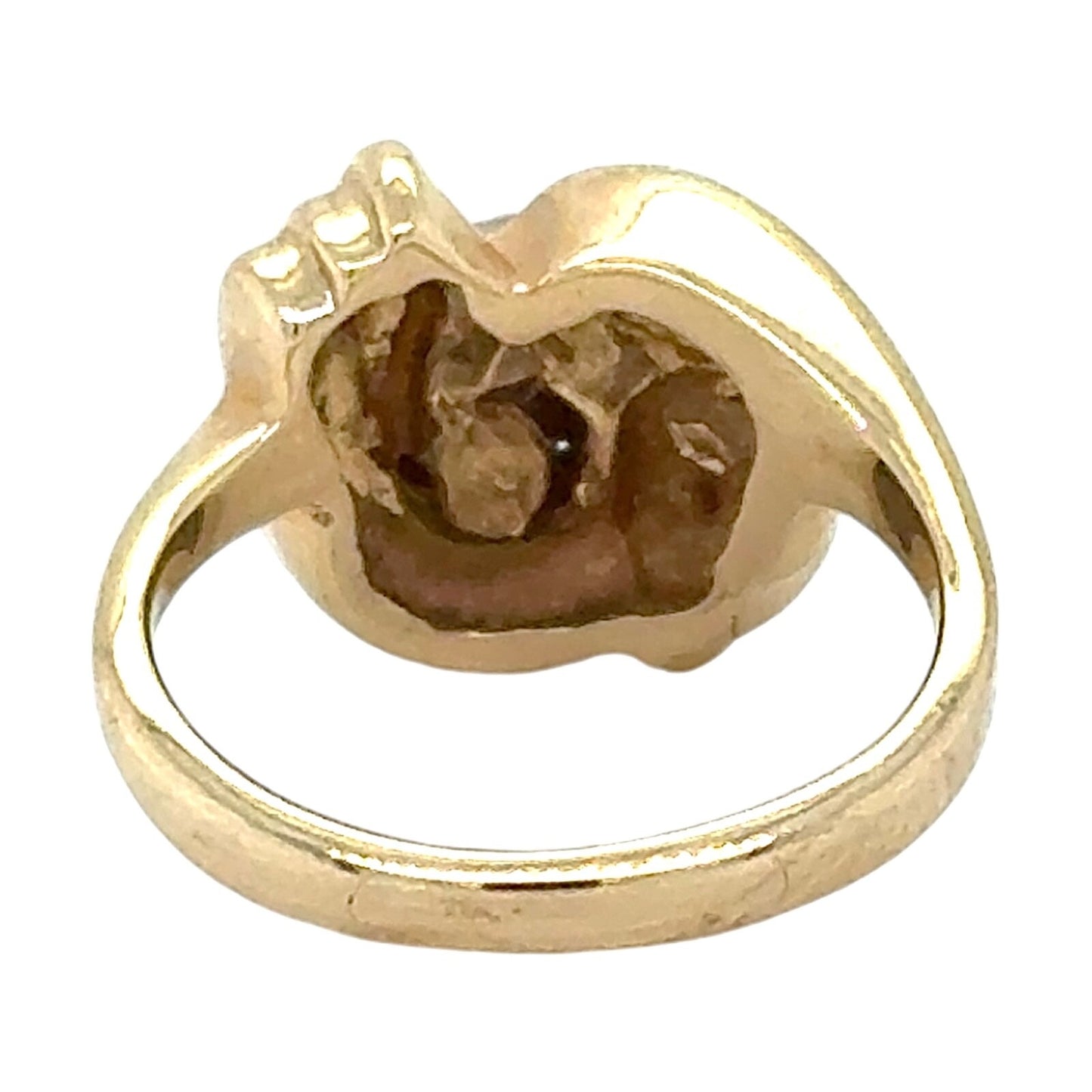 Vintage 14K Yellow Gold Diamond Cluster Ring 7.9g Size 7