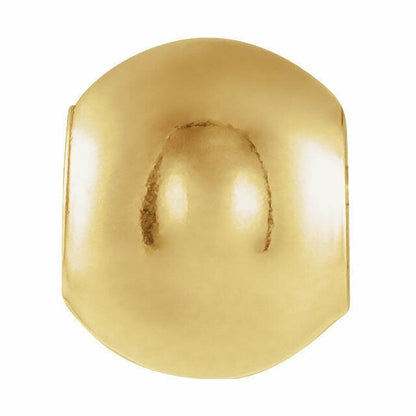 Yellow Gold Filled 8mm Smart Bead For Ladies Jewelry Making Kera Collection 3.9mm Inside Diameter Approx. 0.46g