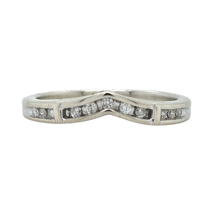 Diamond Accent 14k White Gold Band Ring 2.5g Size 7