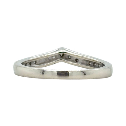 Diamond Accent 14k White Gold Band Ring 2.5g Size 7