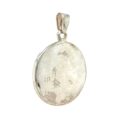 Unique Vintage Token Of Mordinsamman Pendant 925 Silver Religious