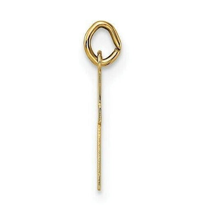 14k Yellow Gold Polished Solid Cross Pendant