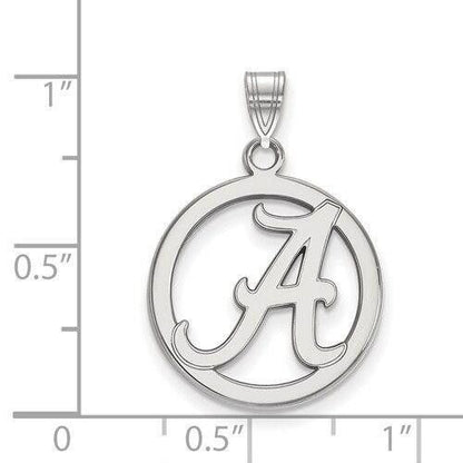 Sterling Silver 925 University Of Alabama Small Pendant