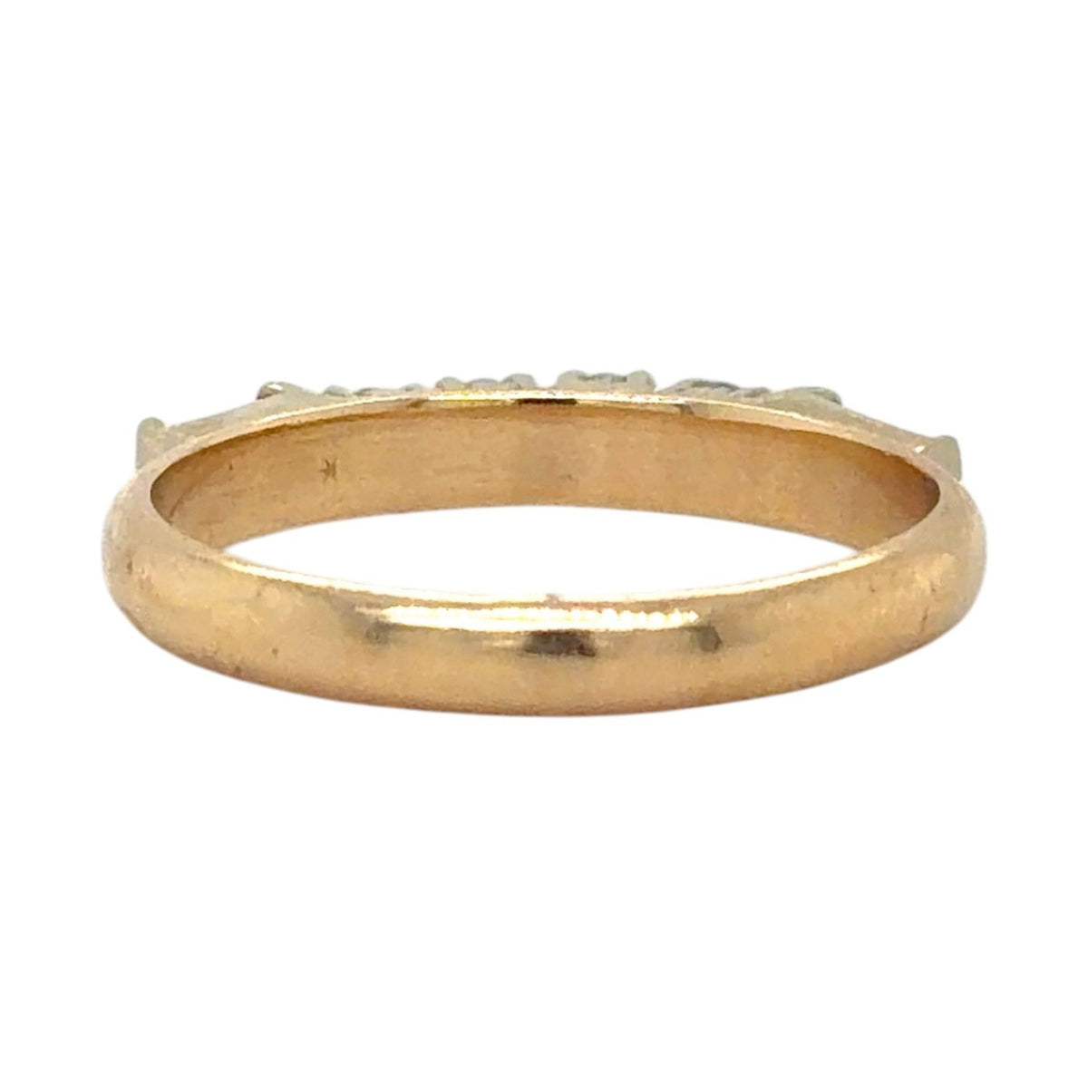 1/5ctw Diamond 14k Yellow Gold Band Ring 3.4g Size 8
