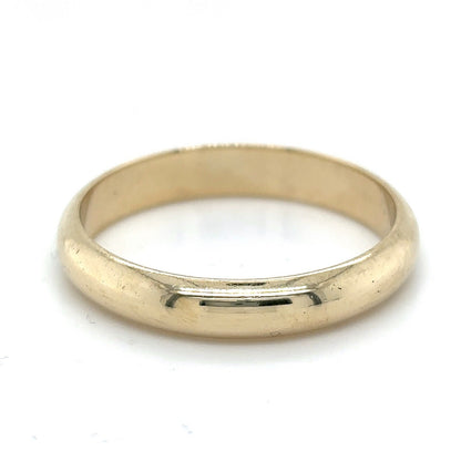 3.8mm Wedding Band Ring REAL Solid 10k Yellow Gold 3.6 g Size 10