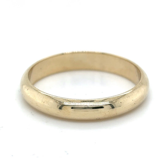 3.8mm Wedding Band Ring REAL Solid 10k Yellow Gold 3.6 g Size 10