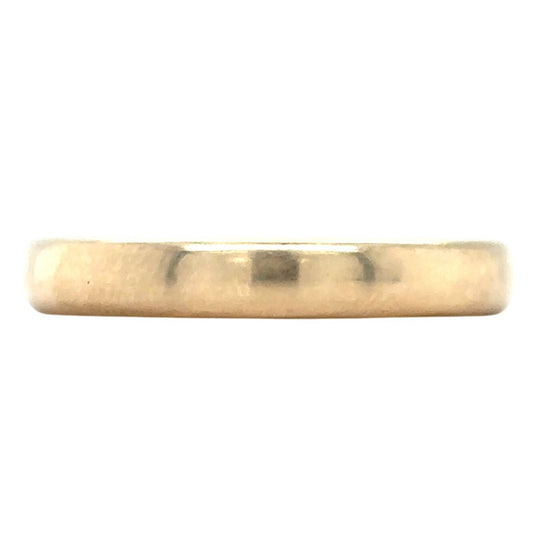 14k Yellow Gold 3.4mm Size 9 Comfort Wedding Band 4.4g