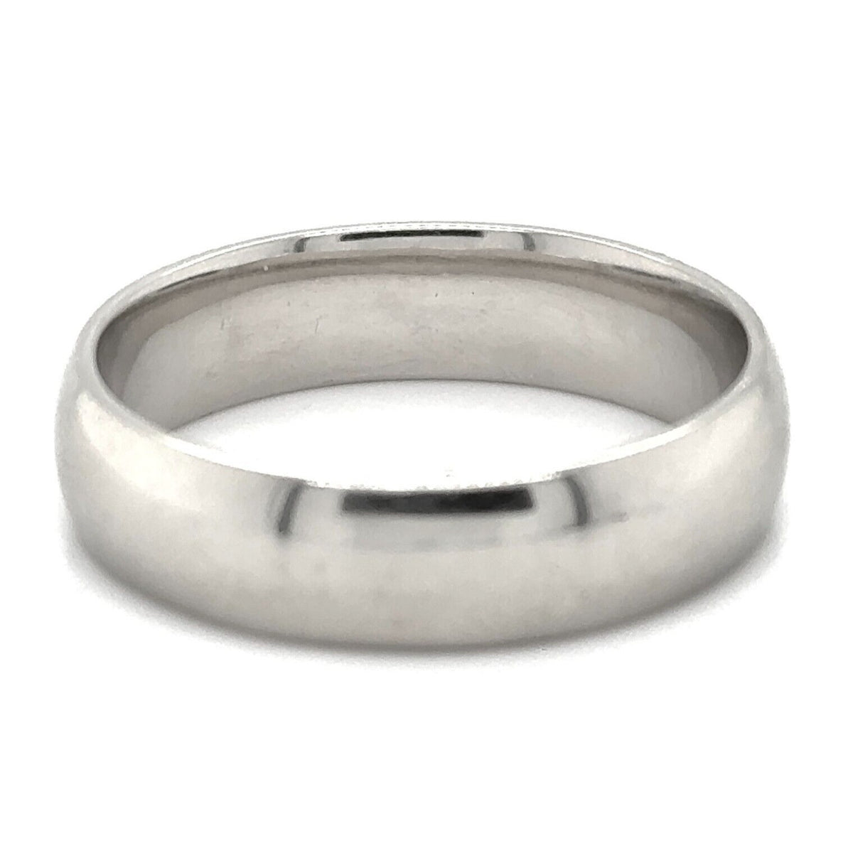 6.2mm Wedding Band Ring 14k White Gold 9.2g Size 12.25