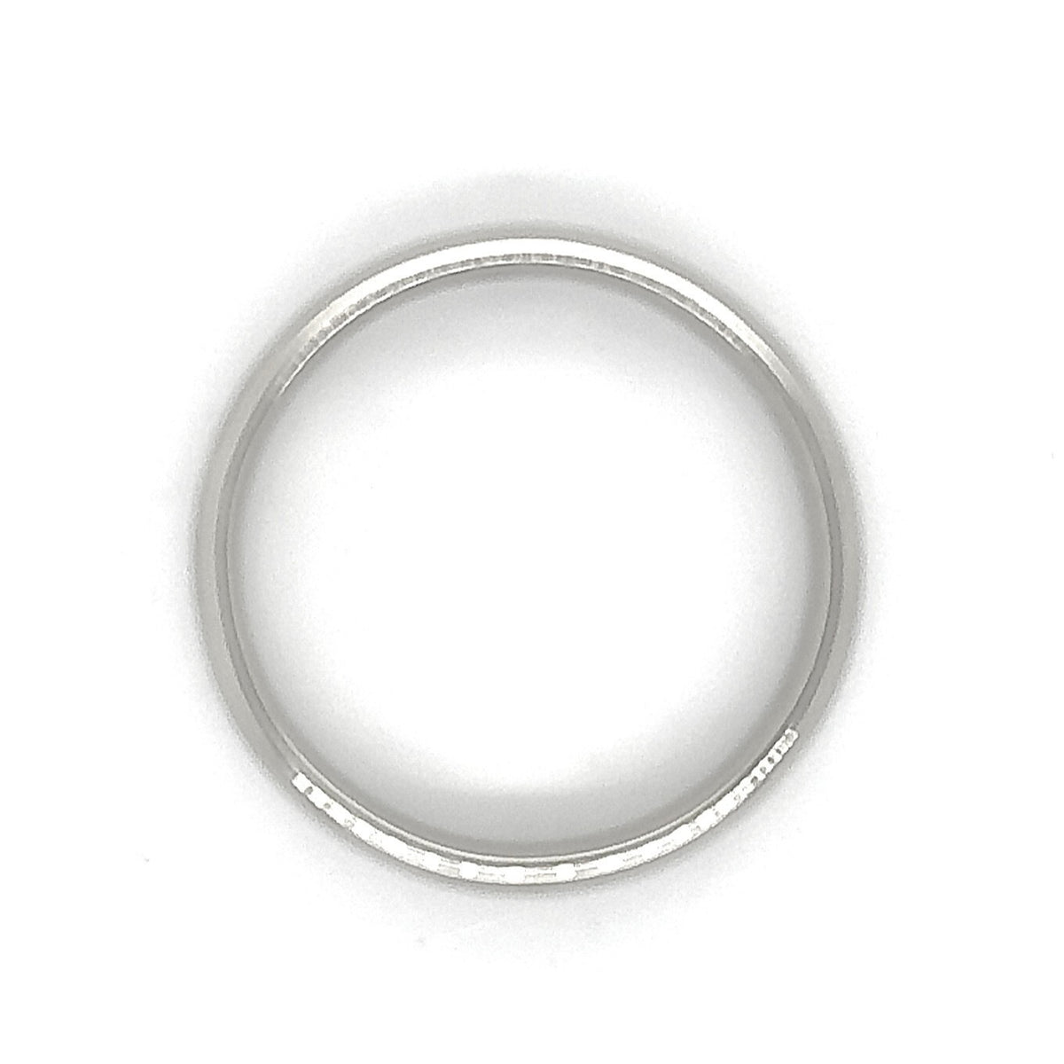 6.2mm Wedding Band Ring 14k White Gold 9.2g Size 12.25