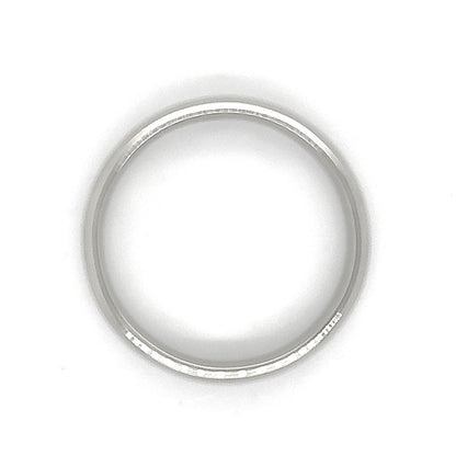 6.2mm Wedding Band Ring 14k White Gold 9.2g Size 12.25