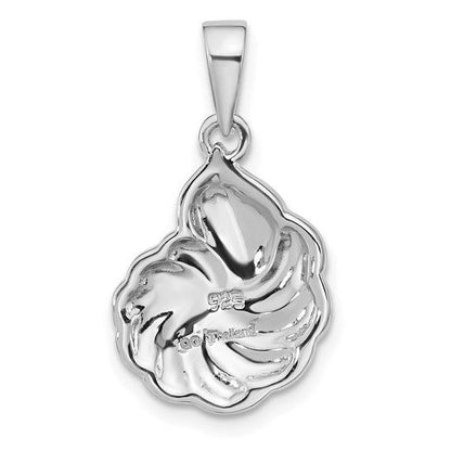 Abalone Shell Nautilus Pendant Sterling Silver Unique