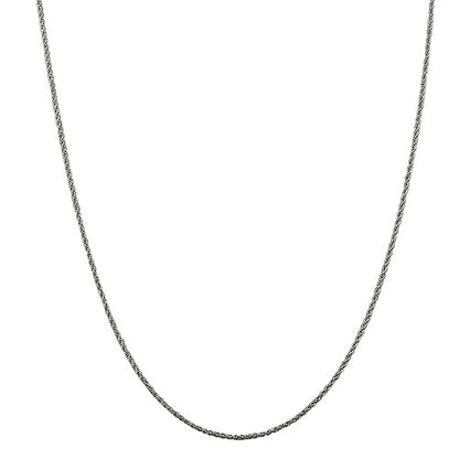 Sterling Silver 1.3mm Loose Rope Chain Necklace 16 Inches 925