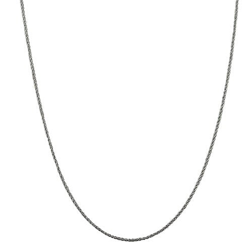 Sterling Silver 1.3mm Loose Rope Chain Necklace 16 Inches 925