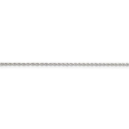 Sterling Silver 1.3mm Loose Rope Chain Necklace 16 Inches 925