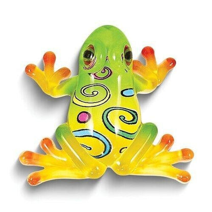 Glass Baron Curly Frog Handcrafted Glass Figurine
