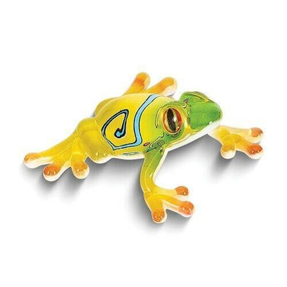 Glass Baron Curly Frog Handcrafted Glass Figurine
