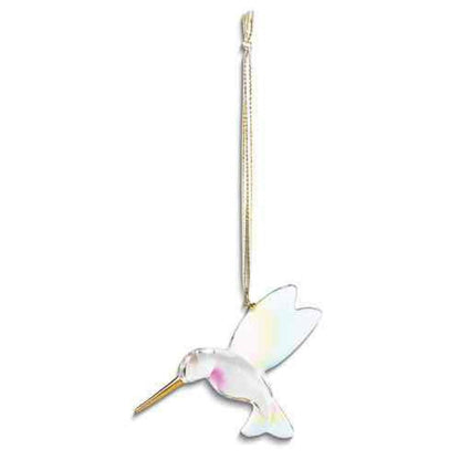 Glass Baron Rainbow Hummingbird Glass Ornament