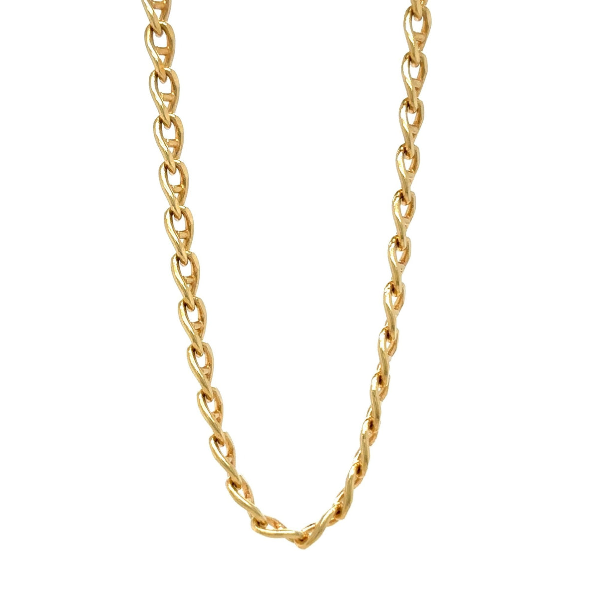 14K Solid Gold Chain Necklace 19 3/4" Spring Clasp 7.2g