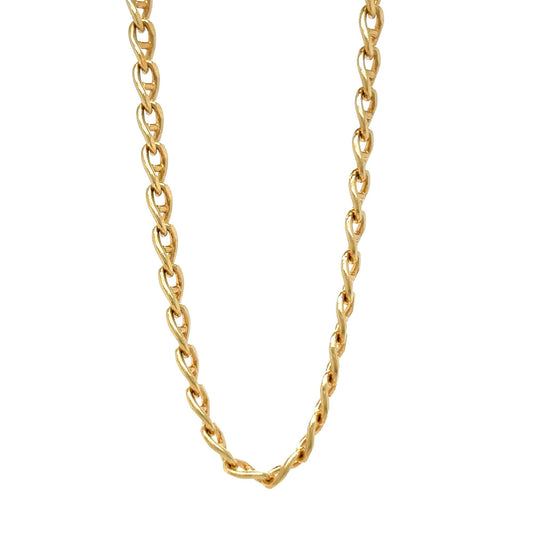 14K Solid Gold Chain Necklace 19 3/4" Spring Clasp 7.2g