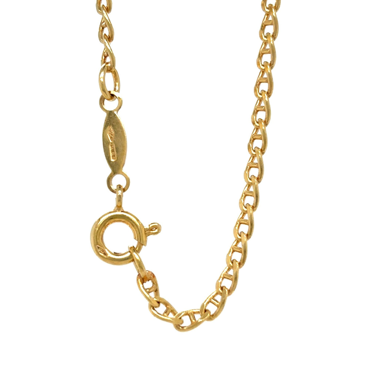14K Solid Gold Chain Necklace 19 3/4" Spring Clasp 7.2g