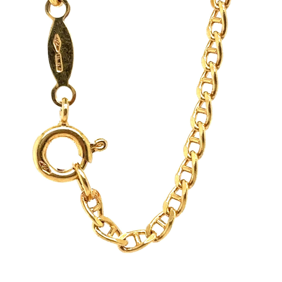 14K Solid Gold Chain Necklace 19 3/4" Spring Clasp 7.2g