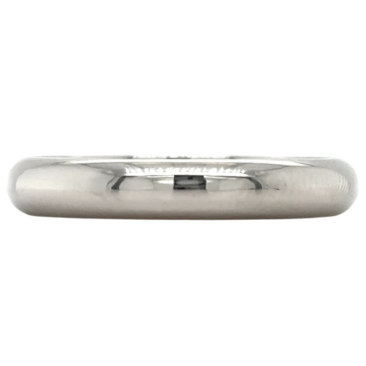 3.8mm Wedding Band Ring 14k White Gold 4.3g Size 10.25