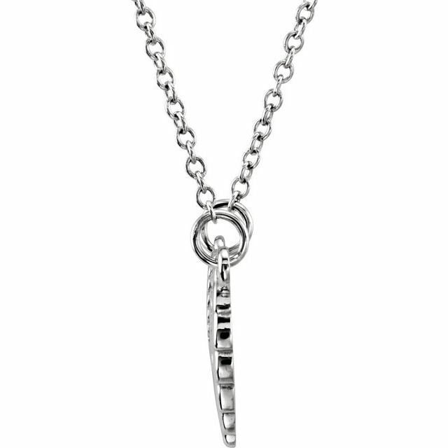 Sterling Silver Angel Wings 16-18 inch Necklace
