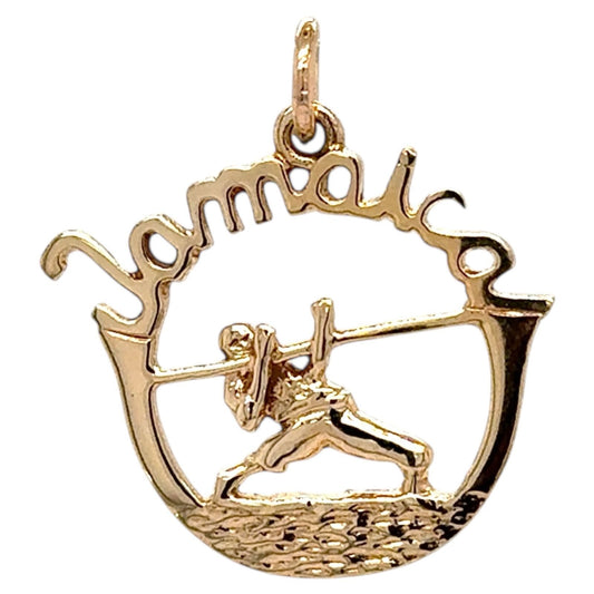 Jamaica Limbo Pendant 14K Yellow Gold 2.1g