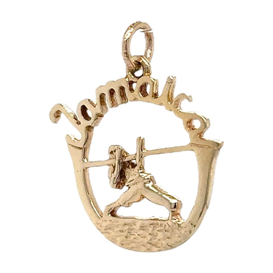 Jamaica Limbo Pendant 14K Yellow Gold 2.1g