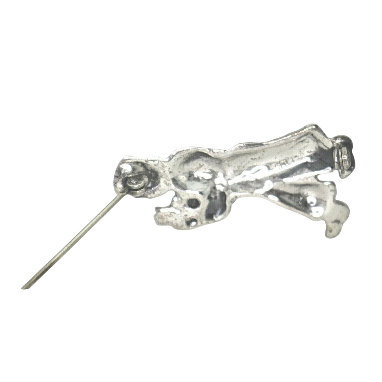 Vintage Dutch Boy With Tulip .925 Sterling Silver Pin Brooch 8.4g Collectible Jewelry Piece