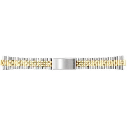 Mens 18-20-22 mm Two Tone Multi-End Piece Link Watch Band