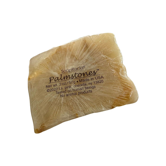 SoapRocks Palmstones Handcrafted Soap 2 Oz Creamy Beige Earthy Design USA Made