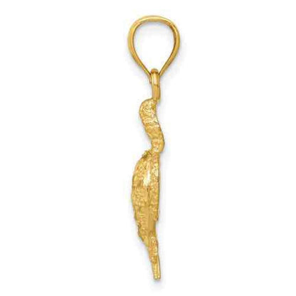 14K Yellow Gold Turtle Pendant