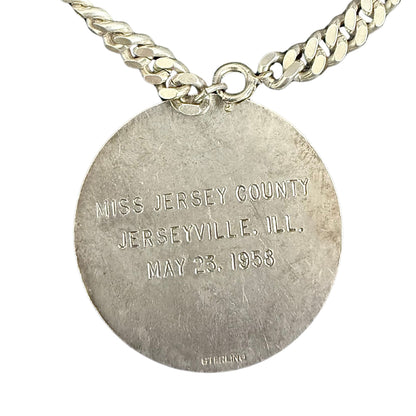 The Miss America Pageant 1958 Miss Jersey County Sterling Silver 7" Bracelet