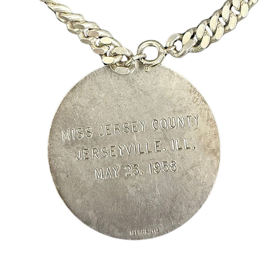 The Miss America Pageant 1958 Miss Jersey County Sterling Silver 7" Bracelet
