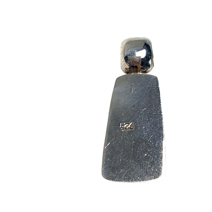 Clear Cubic Zirconia Pendant .925 Sterling Silver 9.2g