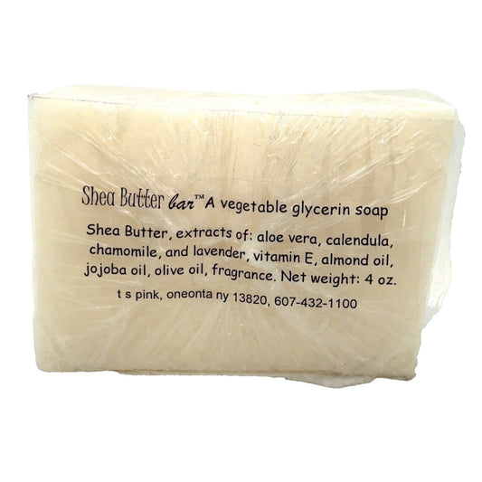 Shea Butter Bar Vegetable Glycerin Soap With Organic Ingredients 4 Oz By T S Pink