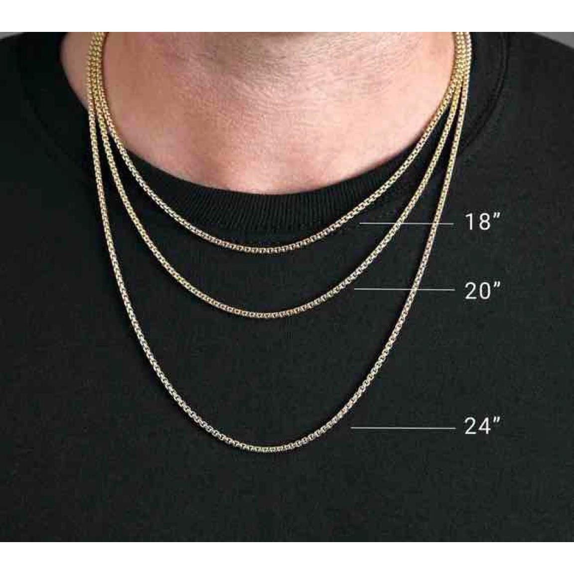 14K Yellow Gold-Filled Adjustable Threader Cable Chain 16-22 Inches With Spring Ring Clasp