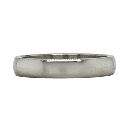 3.7mm 14k White Gold Band Ring 4g Size 6.5