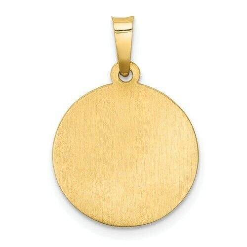 14 k Yellow Polished Saint Christopher Medal Pendant