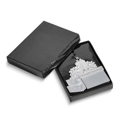 Pewter Snowman Engravable Ornament