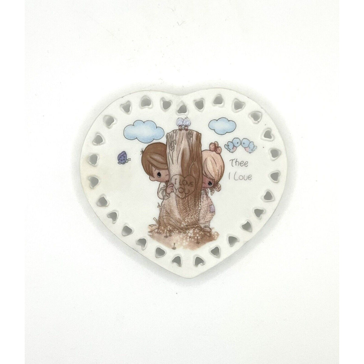Precious Moments Porcelain Plate Thee I Love