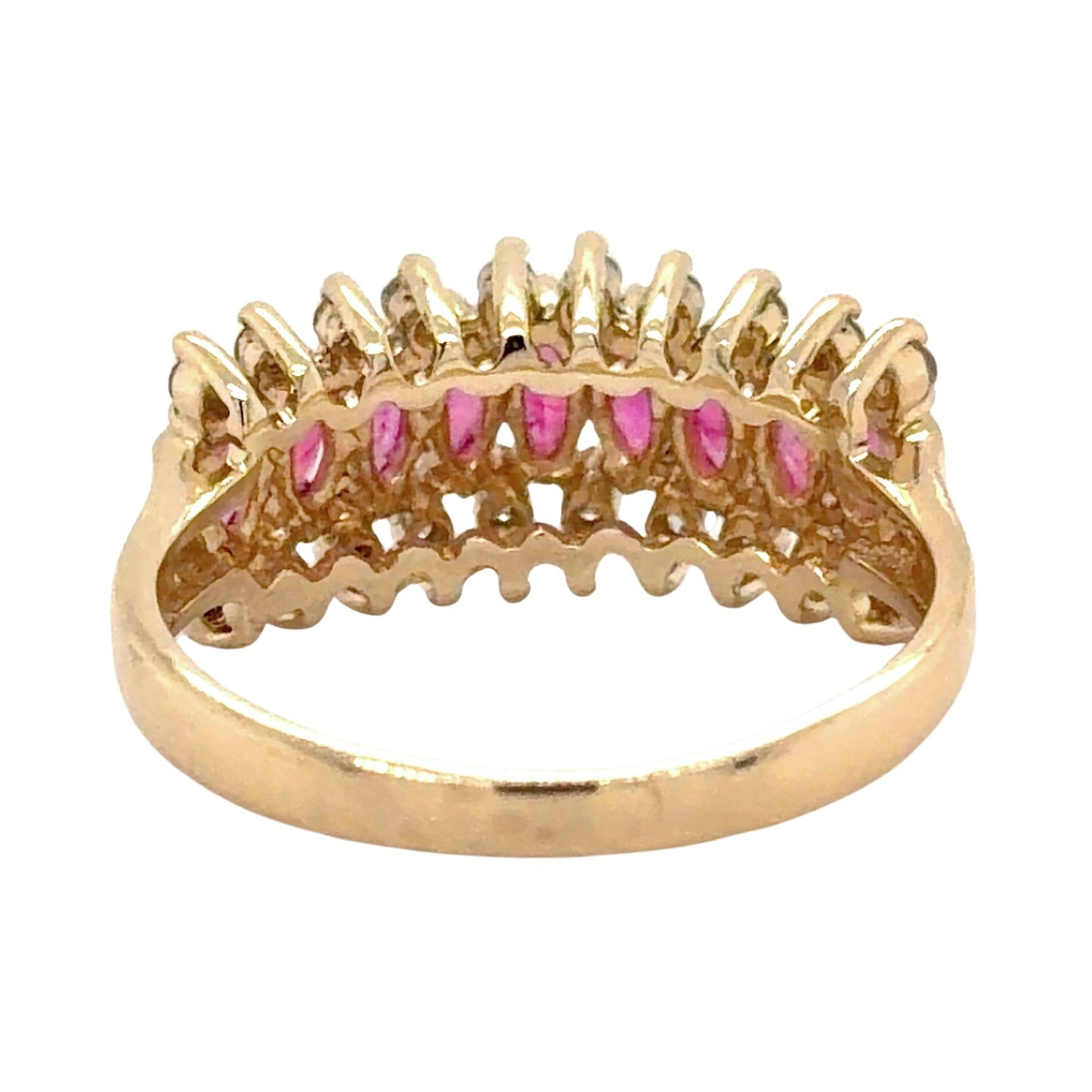 1/2ctw Ruby & Diamond 14k Yellow Gold Ring 3.7g Size 7