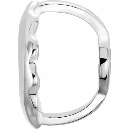 10K White Gold Rhodium-Plated 5.5mm Threaded Earring Back